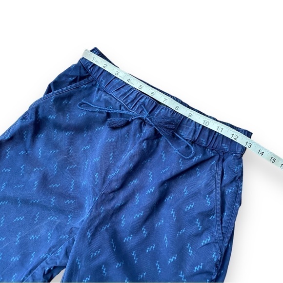 Madewell Navy Blue Ikat Print Track Trousers Size Extra Small - Picture 12 of 16